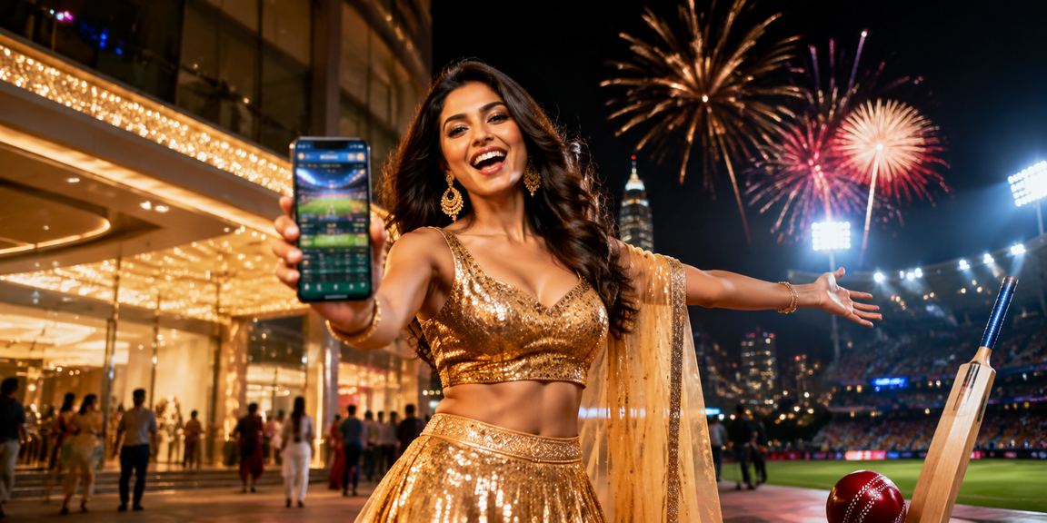 Indian player enjoying live casino games on a mobile device