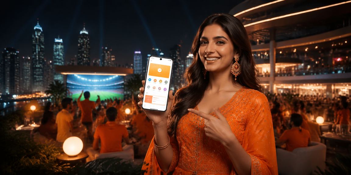 Indian cricket fan using mobile betting